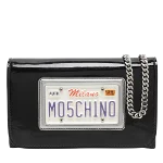 Black Fabric Moschino Clutch