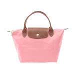 Pink Fabric Longchamp Handbag