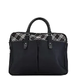 Black Canvas Burberry Briefcase