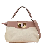 Pink Canvas Bvlgari Handbag