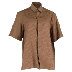 Brown Silk Dior Shirt