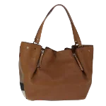 Brown Leather Burberry Tote