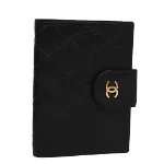 Black Leather Chanel Agenda