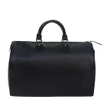 Black Leather Louis Vuitton Speedy