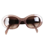 Brown Metal Céline Sunglasses