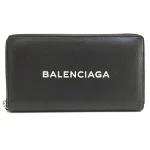 Black Leather Balenciaga Wallet