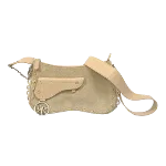 Beige Leather Dior Shoulder Bag