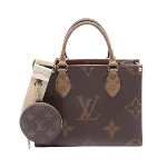 Brown Canvas Louis Vuitton Onthego