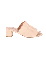 Pink Suede Mansur Gavriel Sandals