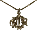 Gold Metal Dior Necklace