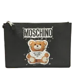 Black Fabric Moschino Clutch