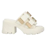 White Leather Bottega Veneta Mules