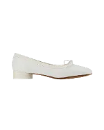 White Leather Maison Margiela Flats