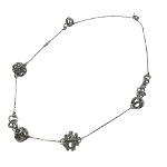 Silver Fabric Salvatore Ferragamo Necklace