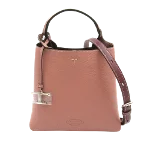 Pink Leather Tod's Shoulder Bag