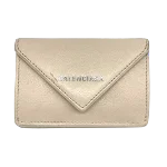 White Leather Balenciaga Wallet