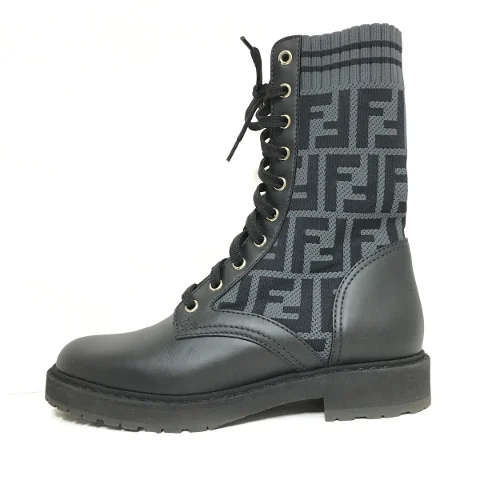 Black Leather Fendi Boots