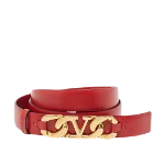 Red Leather Valentino Belt