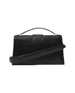 Black Leather Jacquemus Handbag