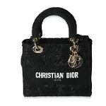 Black Canvas Dior Lady Dior