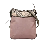 Purple Canvas Burberry Shoulder Bag