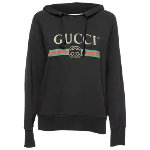 Black Cotton Gucci Sweatshirt