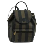 Brown Canvas Fendi Backpack