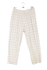 White Cotton Sézane Pants