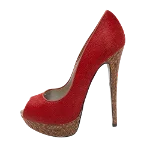 Red Fabric René Caovilla Heels