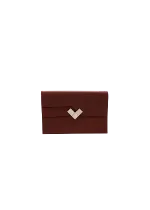 Burgundy Canvas Hermès Clutch