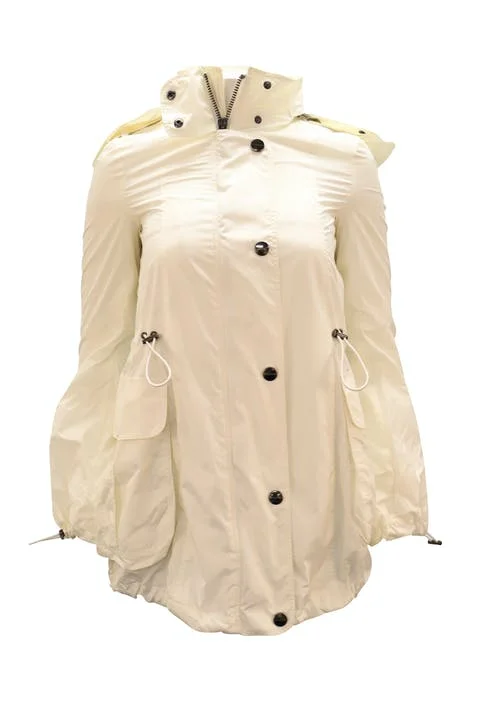 White Nylon Burberry Jacket