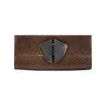 Brown Leather Armani Clutch