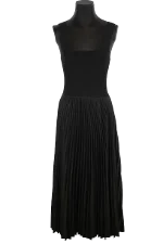 Black Polyester Theory Dress