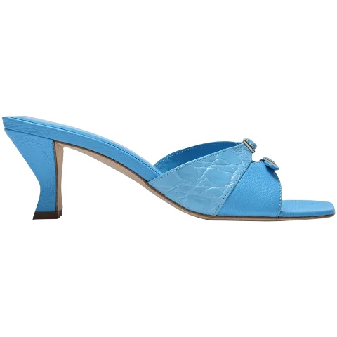 Blue Leather By Far Sandals