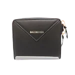 Black Leather Balenciaga Wallet