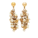 Gold Fabric Carolina Herrera Earrings