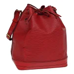 Red Leather Louis Vuitton Noe