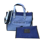 Blue Canvas Coach Tote