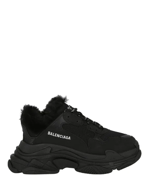 Black Fabric Balenciaga Sneakers