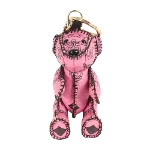 Pink Leather MCM Key Holder