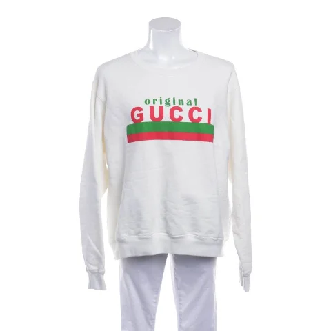 White Cotton Gucci Sweatshirt