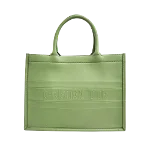 Green Canvas Dior Book Tote