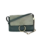 Grey Suede Chloé Crossbody Bag