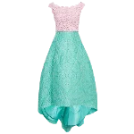 Green Cotton Oscar de la Renta Dress