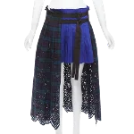 Blue Cotton SACAI Skirt