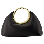 Black Leather Jacquemus Handbag