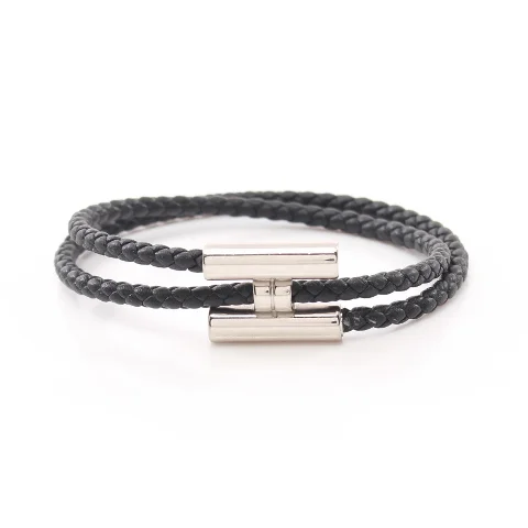 Black Leather Hermès Bracelet