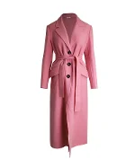 Pink Wool Miu Miu Coat