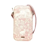 Pink Canvas Dior Cosmetic Pouch