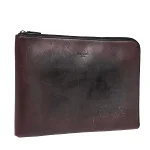 Brown Leather Berluti Clutch